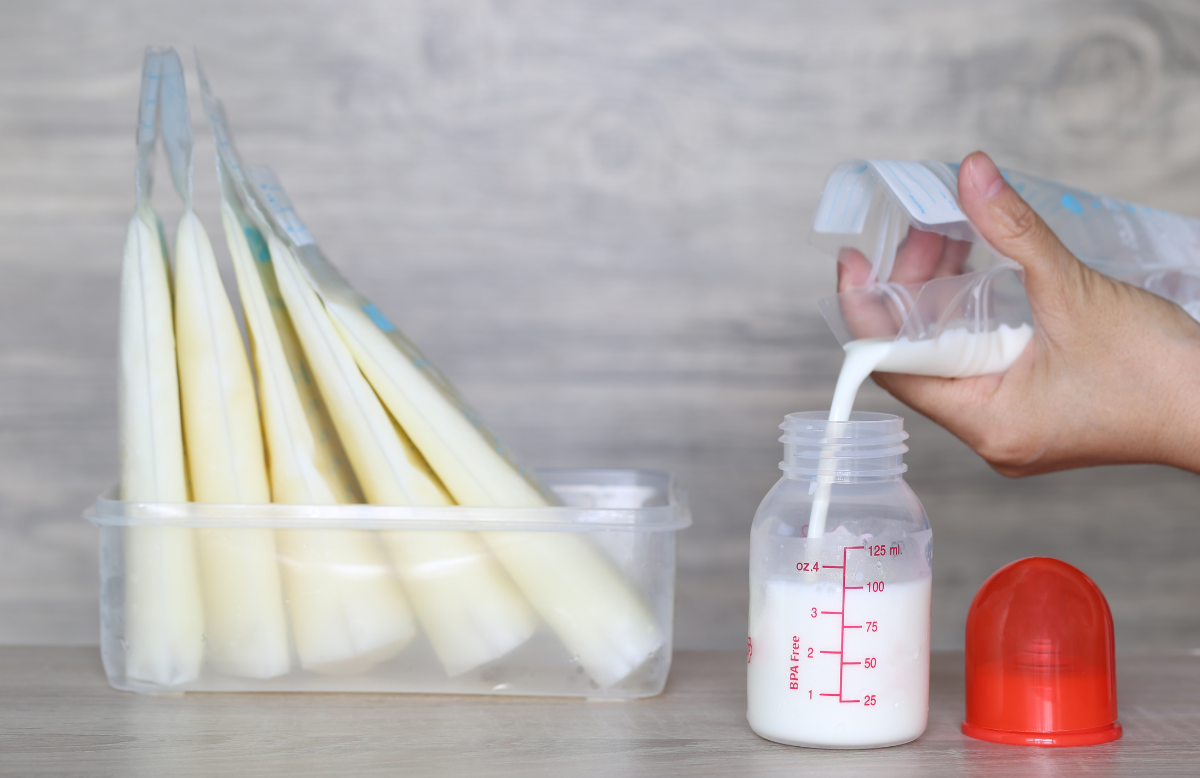 fagyasztott, anyatej, felolvasztása, kiolvasztása